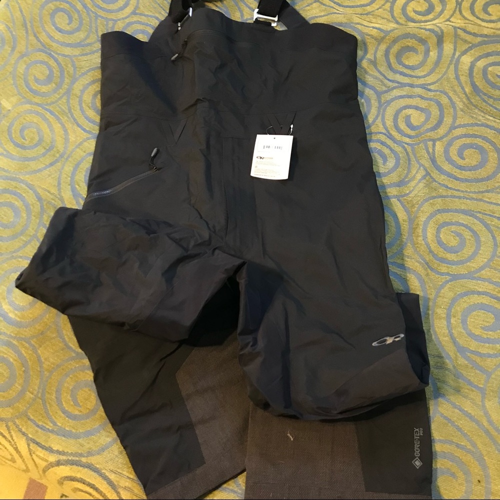 NWT OR Men’s archangel bibs GoreTex Pro size Large